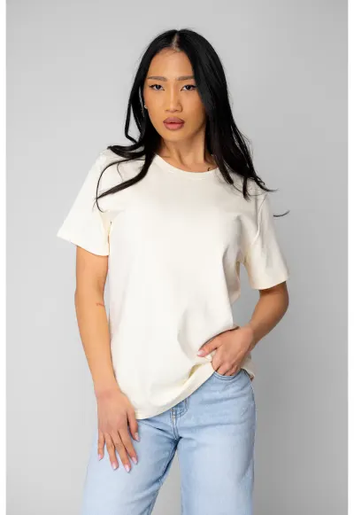 Tricou dama regular Light Yellow 20861 - Galben deschis