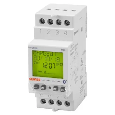 Time/astronomical Switch - Charge Reserve 5 Years - 2 Changeover Contacts - 2 Module