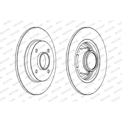 Disc frana FERODO DDF1564C-1