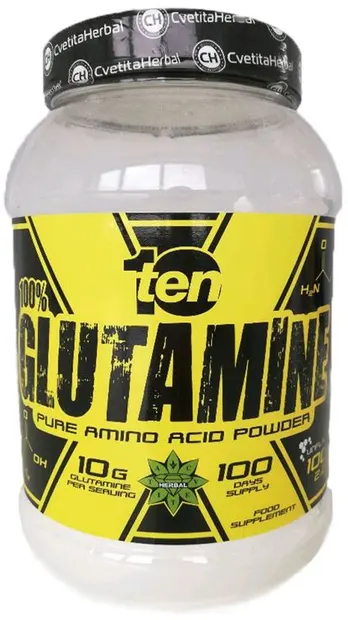 10/ten Glutamine, 1000 g, Cvetita Herbal