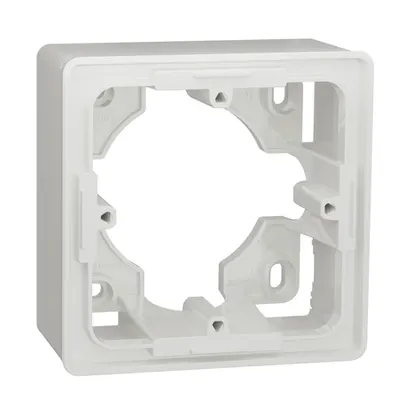 New Unica - doza - aparenta - 1 x 2 module - alb