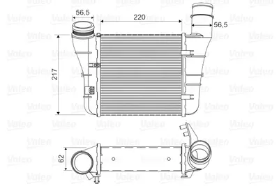 Compresor intercooler potrivit AUDI A4 B7; SEAT EXEO, EXEO ST 1.6-2.0D 11.04-05.13