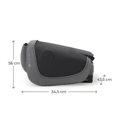 Scaun auto pentru copii Kinderkraft Unity2 Grey 100-150 cm, pliabil, i-size, spatar reglabil, tetiera ajustabila