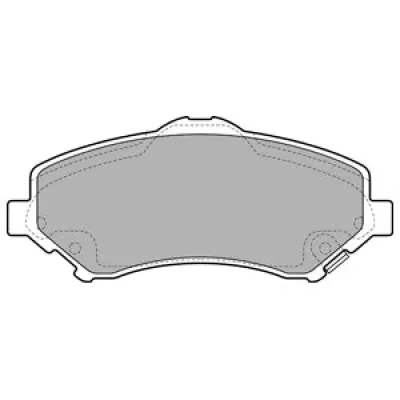 Set placute frana, frana disc DELPHI LP2143