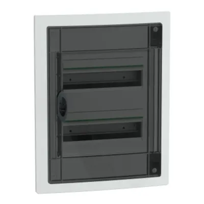 PrismaSet XS, Cofret cu montaj ingropat, 2x13 Module, material plastic, usa fumurie, cu 1 bloc terminal