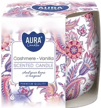 Lumânare parfumată Bispol Aura - Cashmere and Vanilla, 100 g