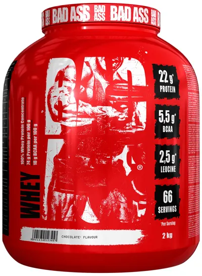 Whey Premium Protein, ciocolată, 2 kg, Bad Ass