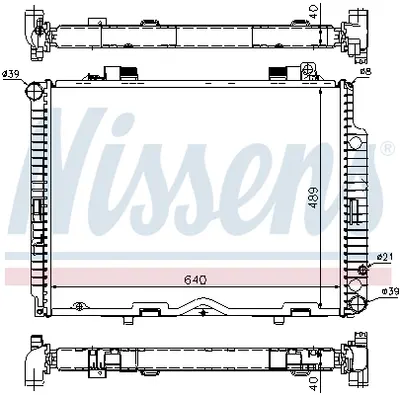 Radiator motor potrivit MERCEDES E (W210), E T-MODEL (S210) 2.5D