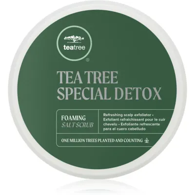 Paul Mitchell Tea Tree Special Detox Foaming Salt Scrub spuma exfolianta pentru fata pentru par si scalp 184 ml