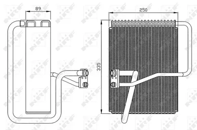 Evaporizator aer conditionat CHRYSLER VOYAGER III 2.0-3.8 intre 1995-2001