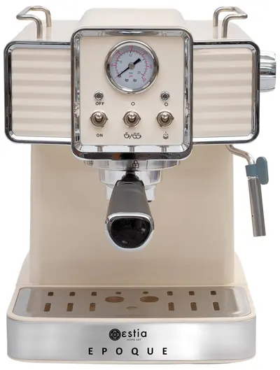 Espressor retro Estia - Epoque, 20bar, 1.5l, crem
