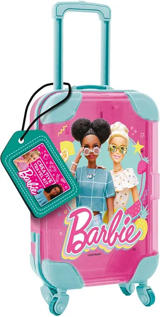 Trusă creativă Lisciani Barbie - Mini valiză de călătorie