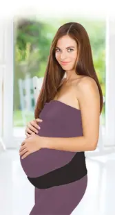 Curea de susținere pentru femei însărcinate BabyJem - Black, mărimea XL