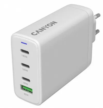 Încărcător Canyon - CU140ACC, 150W, alb