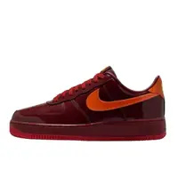 Air Force 1 Low Patent Leather Dark Team Red Safety Orange