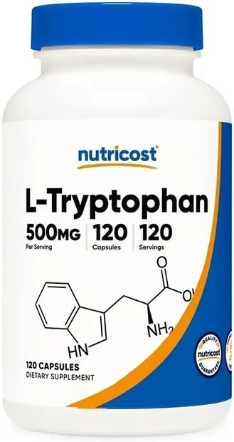 L-Tryptophan, 500 mg, 120 capsule, Nutricost