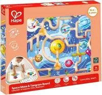 Set din lemn Hape International - Labirint spațial și tablă de tangram