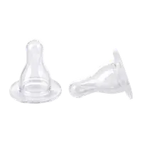 Tetina din silicon cu flux mediu 6-12 luni, 2 bucati, Canpol babies