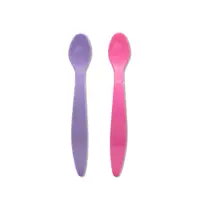 Set 2 linguri cu maner lung Lorelli Baby Care Roz, Mov
