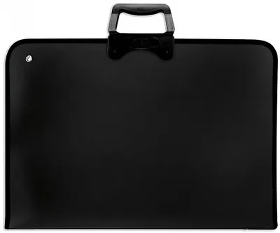 Geantă de desen Spree Art - Cu fermoar , 37 x 54 cm, negru