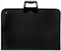 Geantă de desen Spree Art - Cu fermoar , 37 x 54 cm, negru