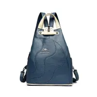Rucsac dama, Viella GT3594, Albastru/Crem