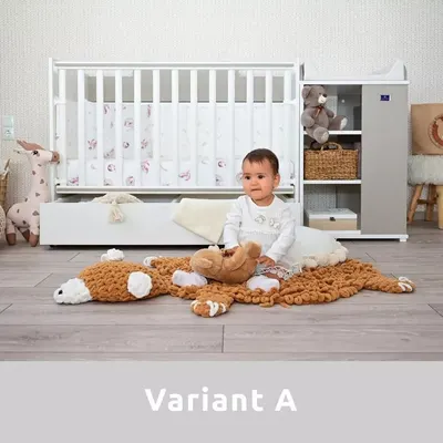 Patut modular multifunctional 5 configurari diferite 190 x 72 cm Multi White Light Oak
