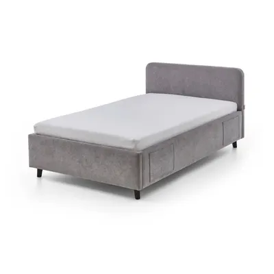 Pat pentru copii gri cu spațiu de depozitare cu somieră 120x200 cm Cosy – Meise Möbel