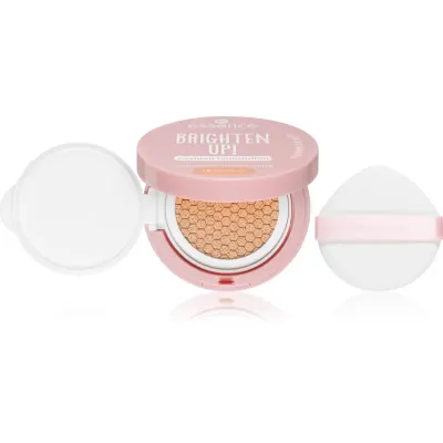 essence BRIGHTEN UP! Cushion Foundation burete cu machiaj matifiant culoare 13 Almond 12 g