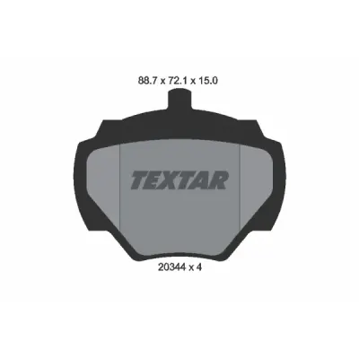 Set placute frana, frana disc TEXTAR 2034402