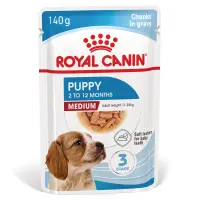 ROYAL CANIN Medium Puppy, hrană umedă câini junior, (în sos), 140g