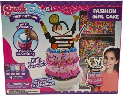 Trusă creativă Felyx Toys Snack Tastic - Bunătăți decorative, tort Fashion Girl