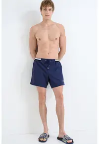 Pantaloni scurti de baie cu talie ajustabila Atoll - Albastru oceanic
