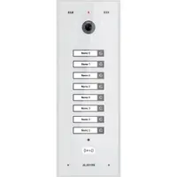 Videointerfon de exterior Electra VPU.08F03.ELWTL, 8 familii, 800 LTV, RFID, incastrat, alb