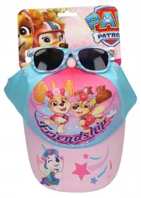Set pentru copii Cerda - Paw Patrol Friendship, pălărie și ochelari de soare, 53 cm
