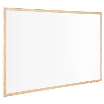Tabla alba Bi-Office - 90 х 60 cm, rama din lemn