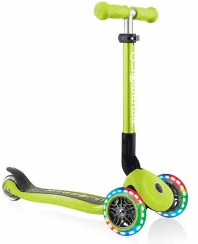 Trotinetă Globber - Junior, verde, cu roți luminoase
