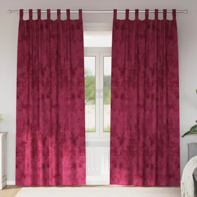 vidaXL Cortine din catifea 2 buc. bordo 260 x 140 cm Catifea