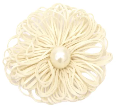 Flori pentru decorare cu perle Em Art - 6.5 cm, galben (2 buc.)