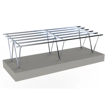 Carport din -aluminiu- pentru 4 mașini (Pachetul nu contine panouri fotovoltaice)