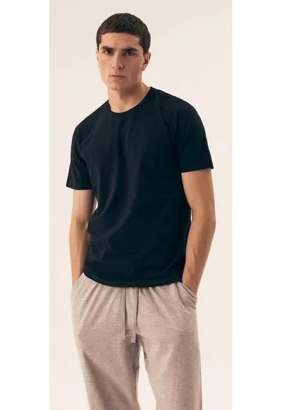 Tricou cu maneca scurta Move set de 2 perechi Negru - 58750