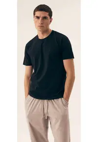 Tricou cu maneca scurta Move set de 2 perechi Negru - 58750