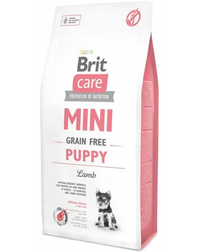 BRIT Care Mini Grain Free Mini Puppy Lamb hrana uscata caini juniori talie mica, cu miel 2 kg