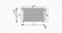 Condensator climatizare (cu uscator) potrivit HYUNDAI ACCENT II, ACCENT III 1.5D 01.02-11.10