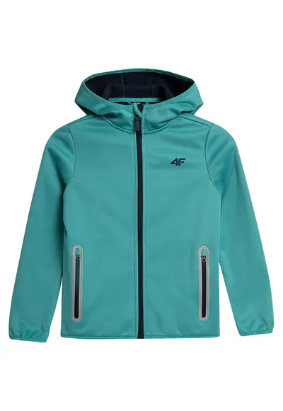 Jacheta sport HJZ21-JSFD001 - cu gluga - poliester - turcoaz