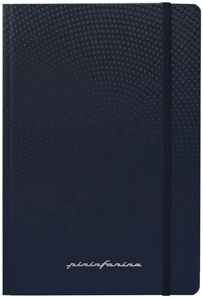 Agendă Pininfarina - Albastru, rânduri largi, hârtie de piatră