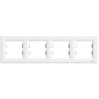Placa ornament 4 module alba Asfora