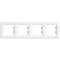 Placa ornament 4 module alba Asfora