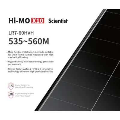 Panou fotovoltaic monocristalin 535W eficienta ridicata 23.7 % , pentru sisteme solare Scientis