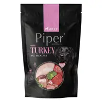 Hrana umeda pentru caini PIPER, curcan si brocolli, 500g